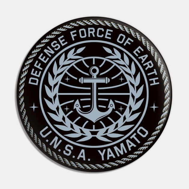 Yamato Crest - Space Battleship Yamato - Pin | TeePublic