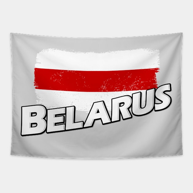 Belarus white-red-white flag Tapestry by PVVD