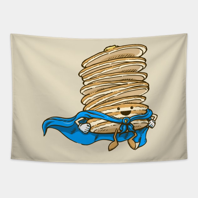 Captain Pancake Descends Tapestry by nickv47