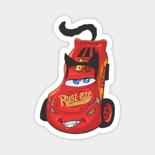 Cat Car Kachow Magnet