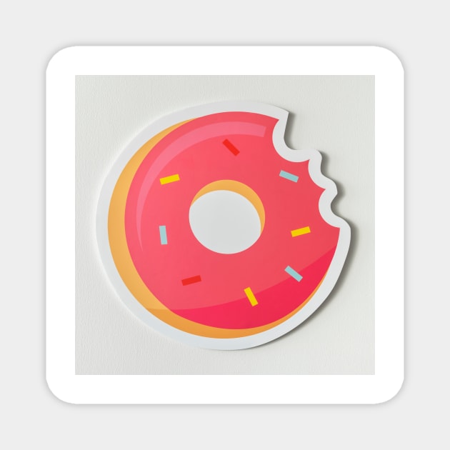 Pink Donut Magnet by NewburyBoutique