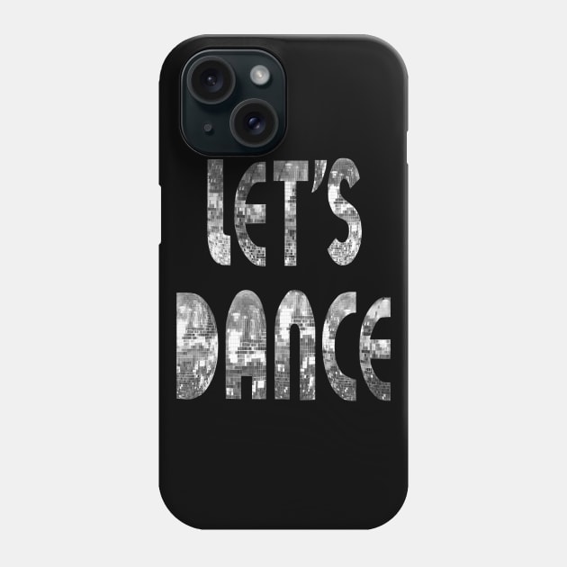 70's Silver Disco Let's Dance Phone Case by Art by Deborah Camp