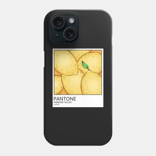 PANTONE color. primrose yellow lemons Phone Case