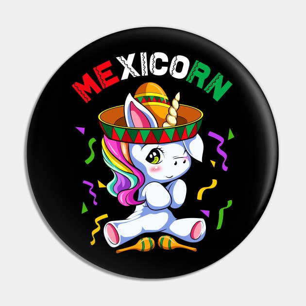 Mexicorn Unicorn Cinco de Mayo Mexican Mexico Pin by E