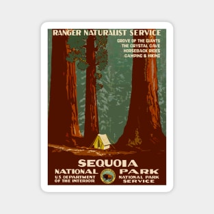 Sequoia National Park - Vintage Travel Magnet