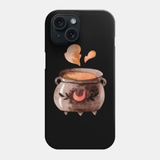 Watercolor Halloween Witch's Cauldron Phone Case