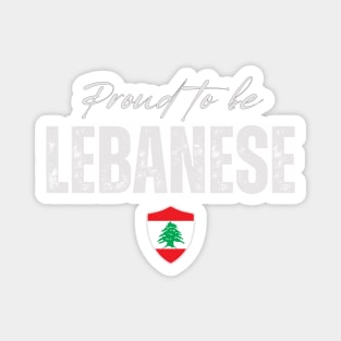 Proud lebanese, Lebanon flag Magnet
