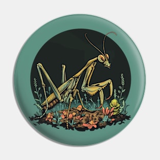 mantis on the field Pin