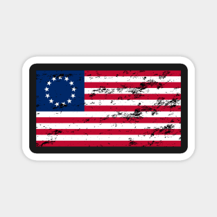 Betsy Ross Flag U.S.A. United States Of America Classic Flag Magnet