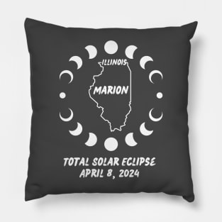 Illinois Total Solar Eclipse 2024 Pillow