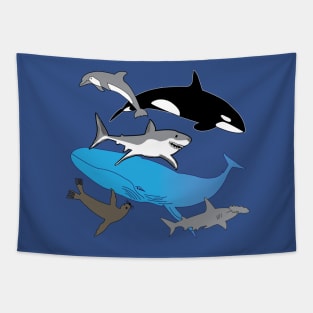 Marine life, wildlife gifts, Sealife Bliss Tapestry