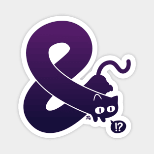 Ampersand Cat Magnet