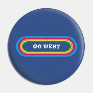 rainbow go west Pin