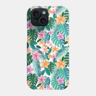 Tropical flowers Phone Case