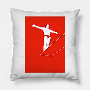 Dive Right In - Red Pillow