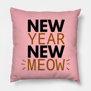 New Year New Meow Pillow