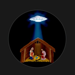 Nativity Manger UFO T-Shirt