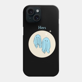 Hers Ghost Couple style 1 Phone Case