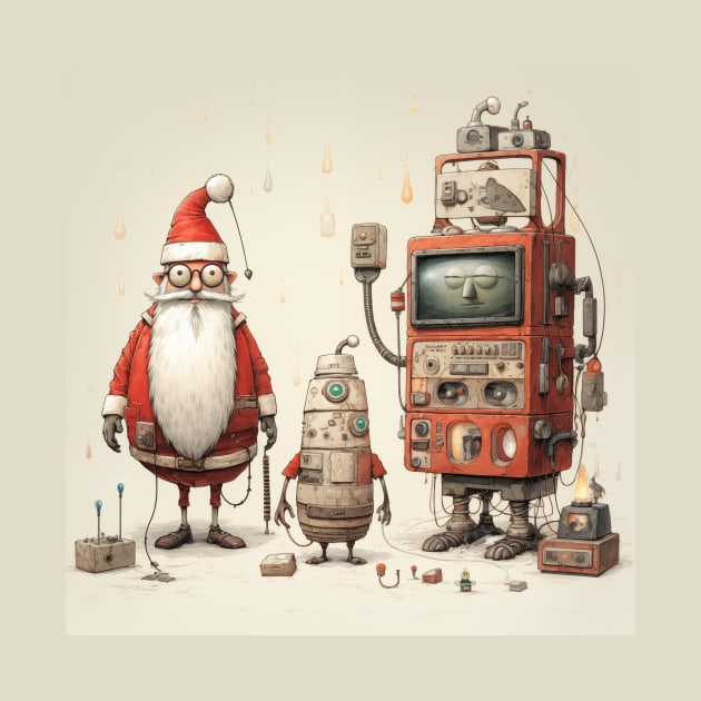 Santa Claus & Robot 2 by saveasART