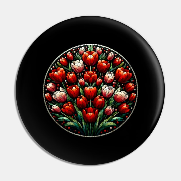 Tulip Flower Pin by Jenni Arts