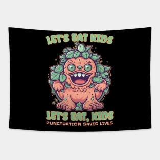 Let's Eat Kids Punctuation Saves Lives Teacher Design Tapestry