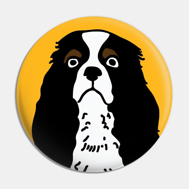 King Charles Spaniel Art Pin by Sketchy