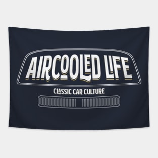 Aircooled Life - Classic Car Culture Bay Window bus design Tapestry