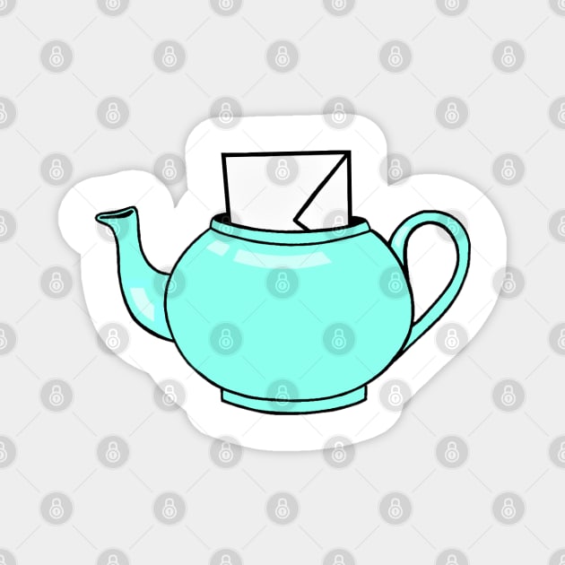 Pam's Teapot Magnet by millayabella