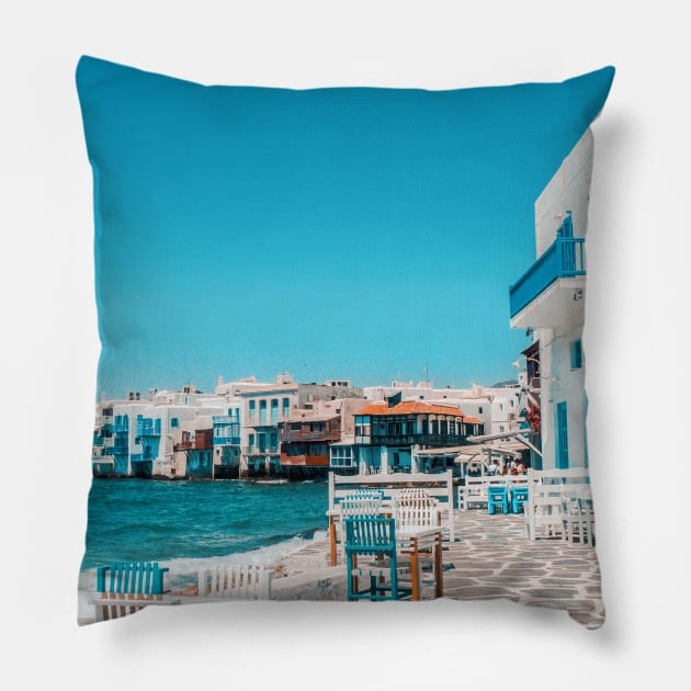 Mykonos Pillow by greekcorner