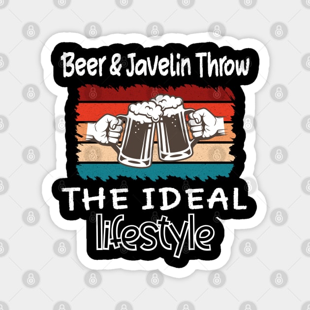 Beer and Javelin Throw the ideal lifestyle Magnet by safoune_omar