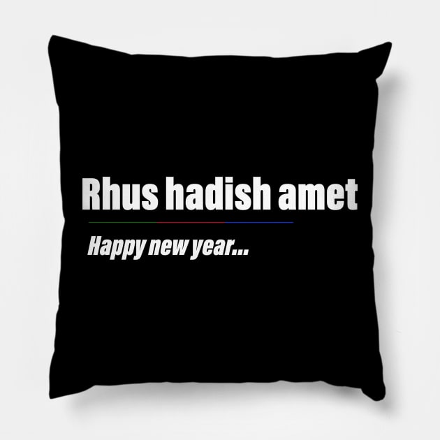 happy new year Pillow by rahim