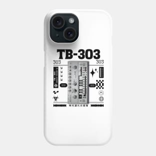 TB 303 - The Acid Box (Black) Phone Case