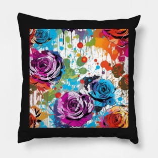 Rainbow flowers Pillow