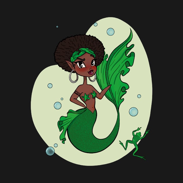 Green Swamp Mermaid by JBeasleyDesigns