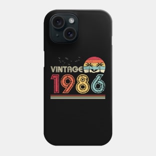 Vintage 1986 Limited Edition 35th Birthday Gift 35 Years Old Phone Case