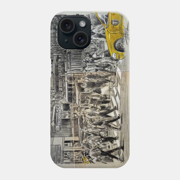 Down on the street Phone Case by Loui Jover 