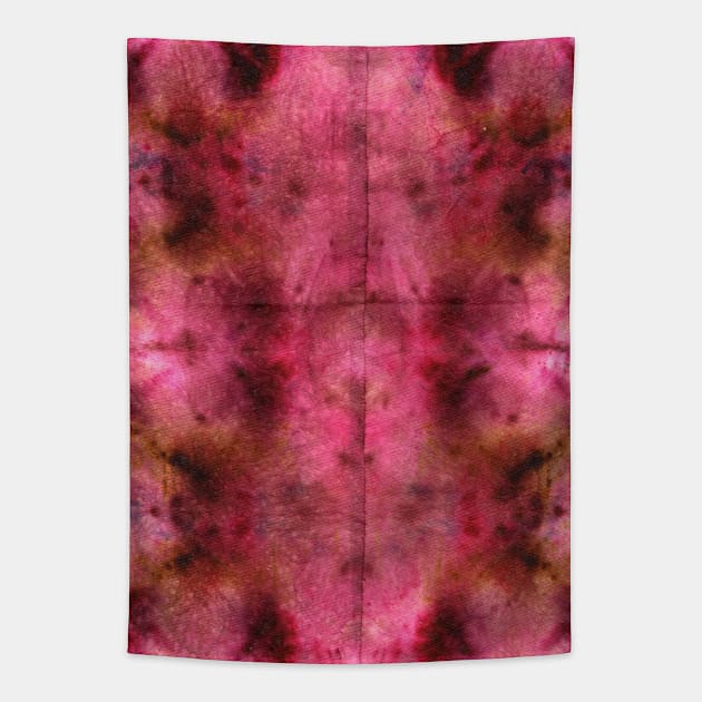 Pink Sunset DyeBlot Tapestry by Tiger Torre