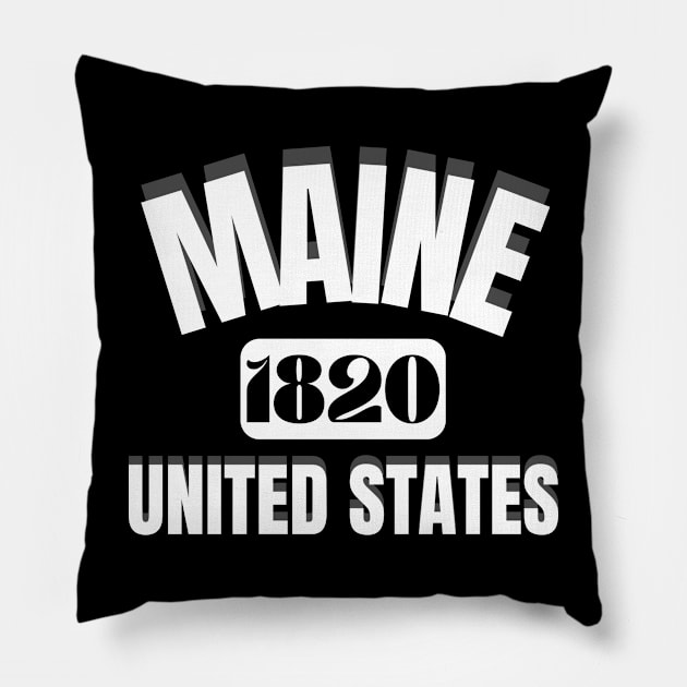 MAINE Pillow by Suddenly Mood