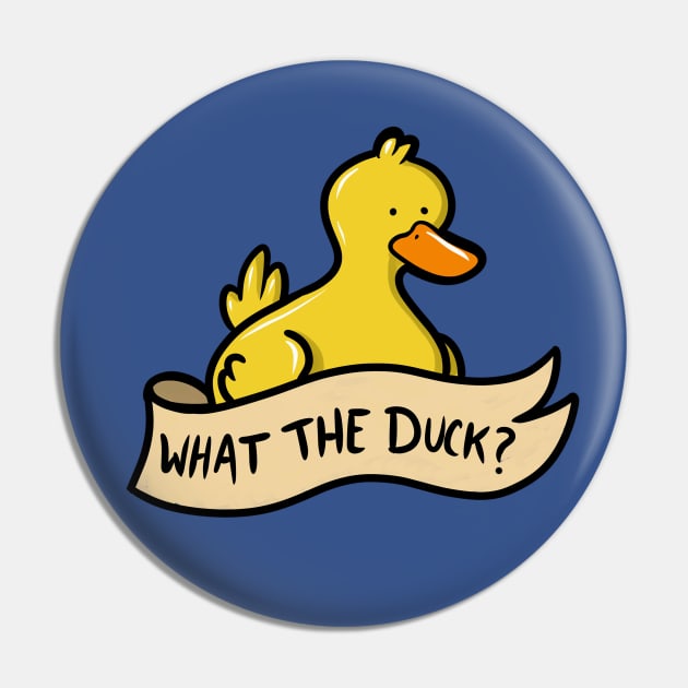 What the Duck? Pin by StripedCactusArt