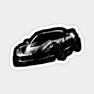 chevrolet corvette car Magnet