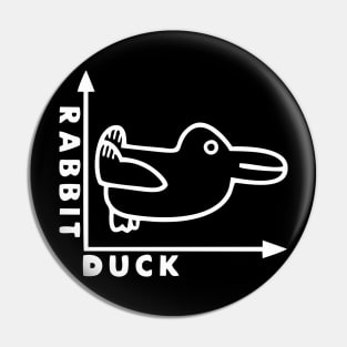 Rabbit Duck Optical Illusions Pin