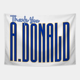 THANK YOU A.DONALD Tapestry