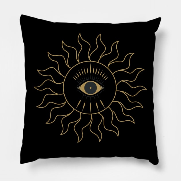 Third eye chakra in the Sun Pillow by Kahytal