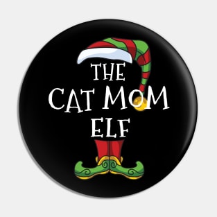 Cat mom Elf Family Matching Christmas Holiday Group Gift Pajama Pin