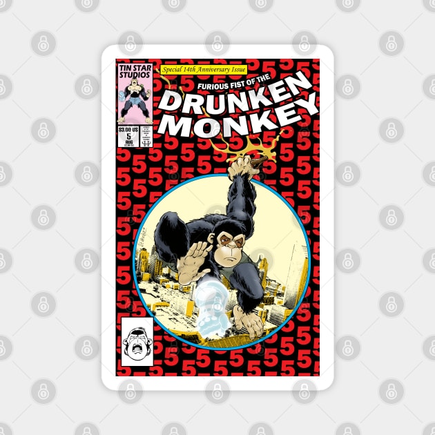 Drunken Monkey #5 Cover Magnet by tinstar1