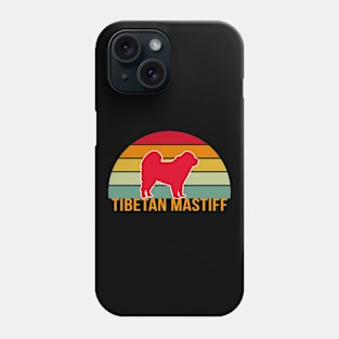 Tibetan Mastiff Vintage Silhouette Phone Case