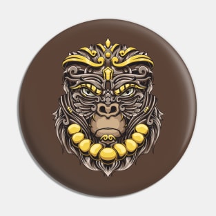 ornamental gorilla Pin