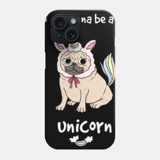 I wanna be a unicorn funny unicorn shirt gift Phone Case by Kink4on