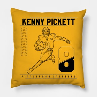 Kenny Pickett || Black retro | Football Pillow