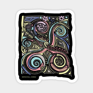 Swirls Dots Triangles Magnet